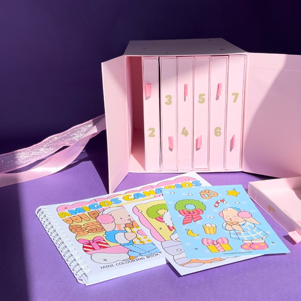 Amigos Canarios Colouring Advent Calendar