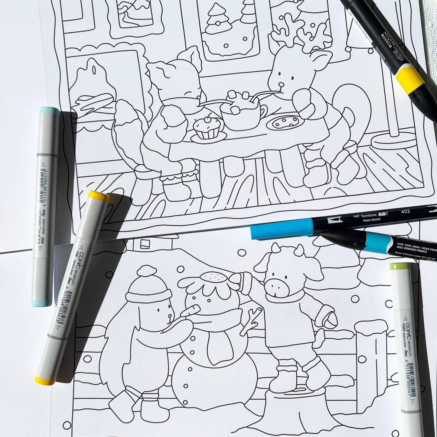 CUTE & COZY Amigos Canarios adult coloring book Vol.2 pages