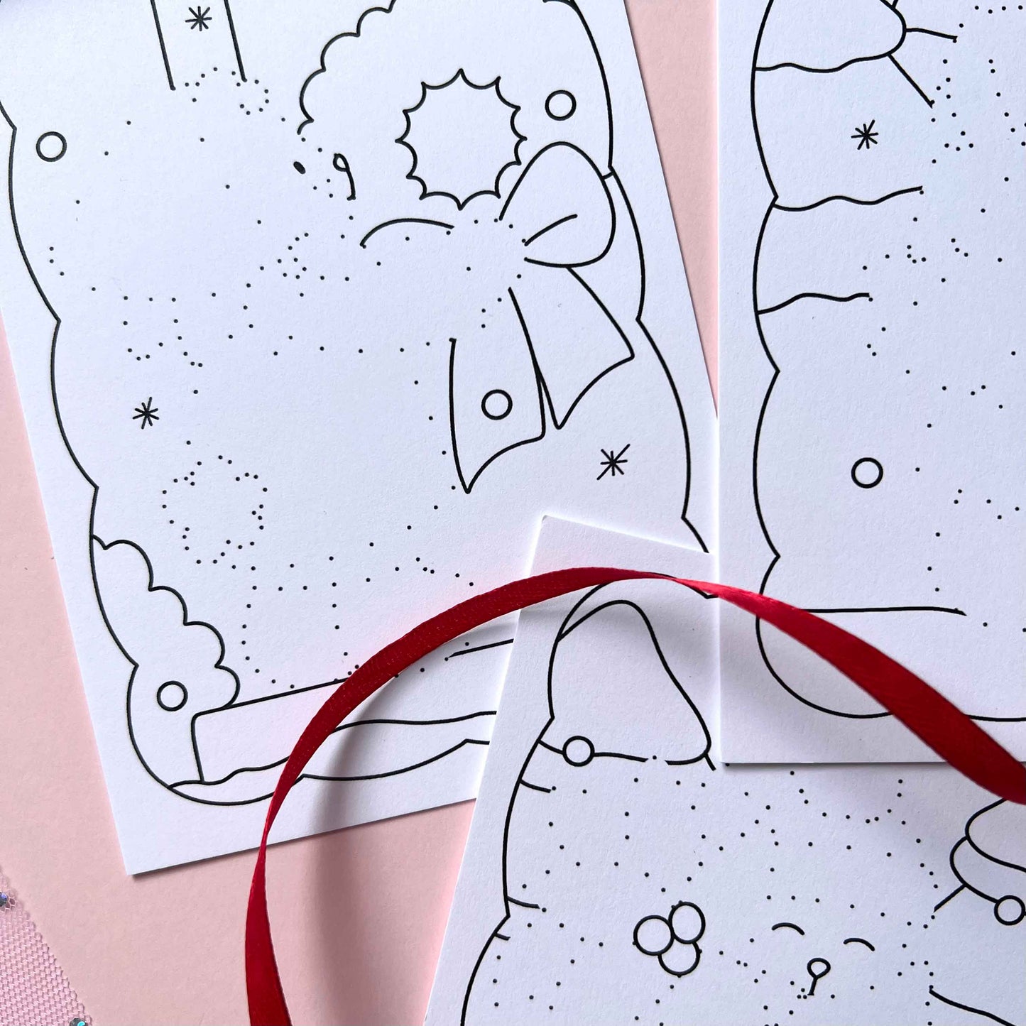 Amigos Canarios connect the dots coloring cards set