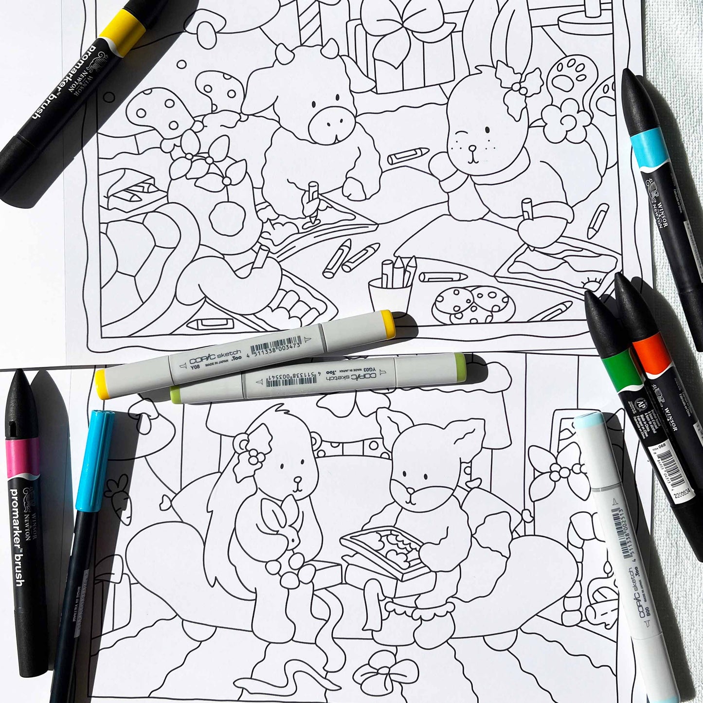 CUTE & COZY Amigos Canarios adult coloring book Vol.2 pages