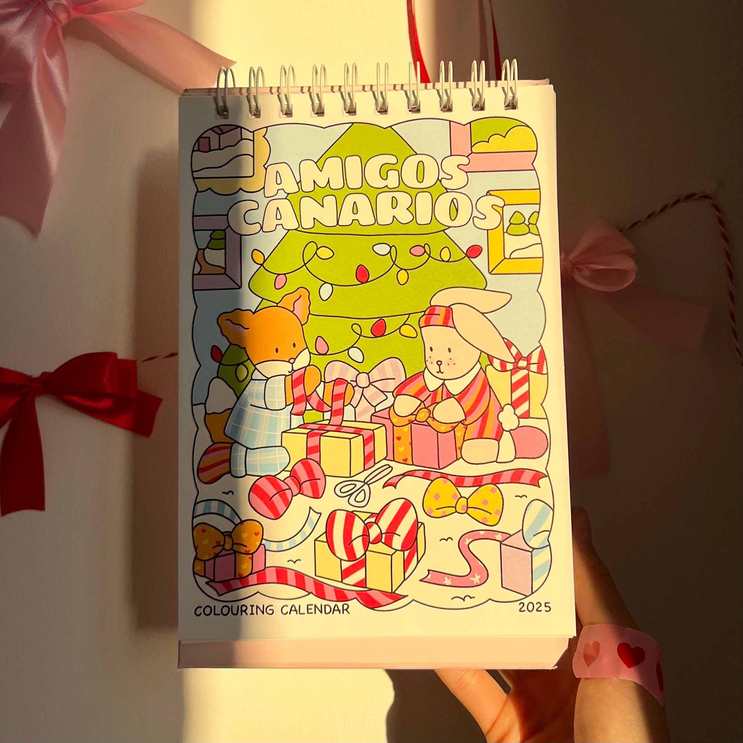 amigos canarios colouring calendar 2025