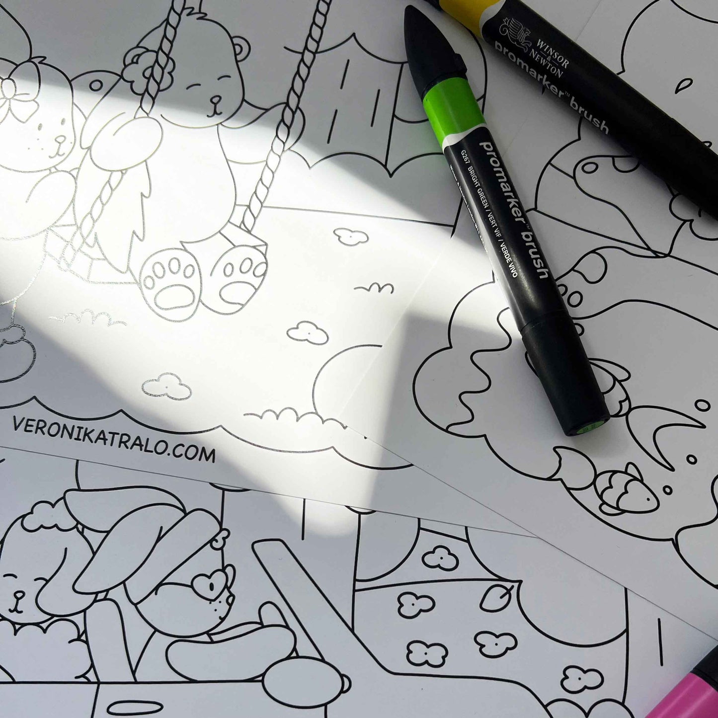summer colouring pages amigos canarios