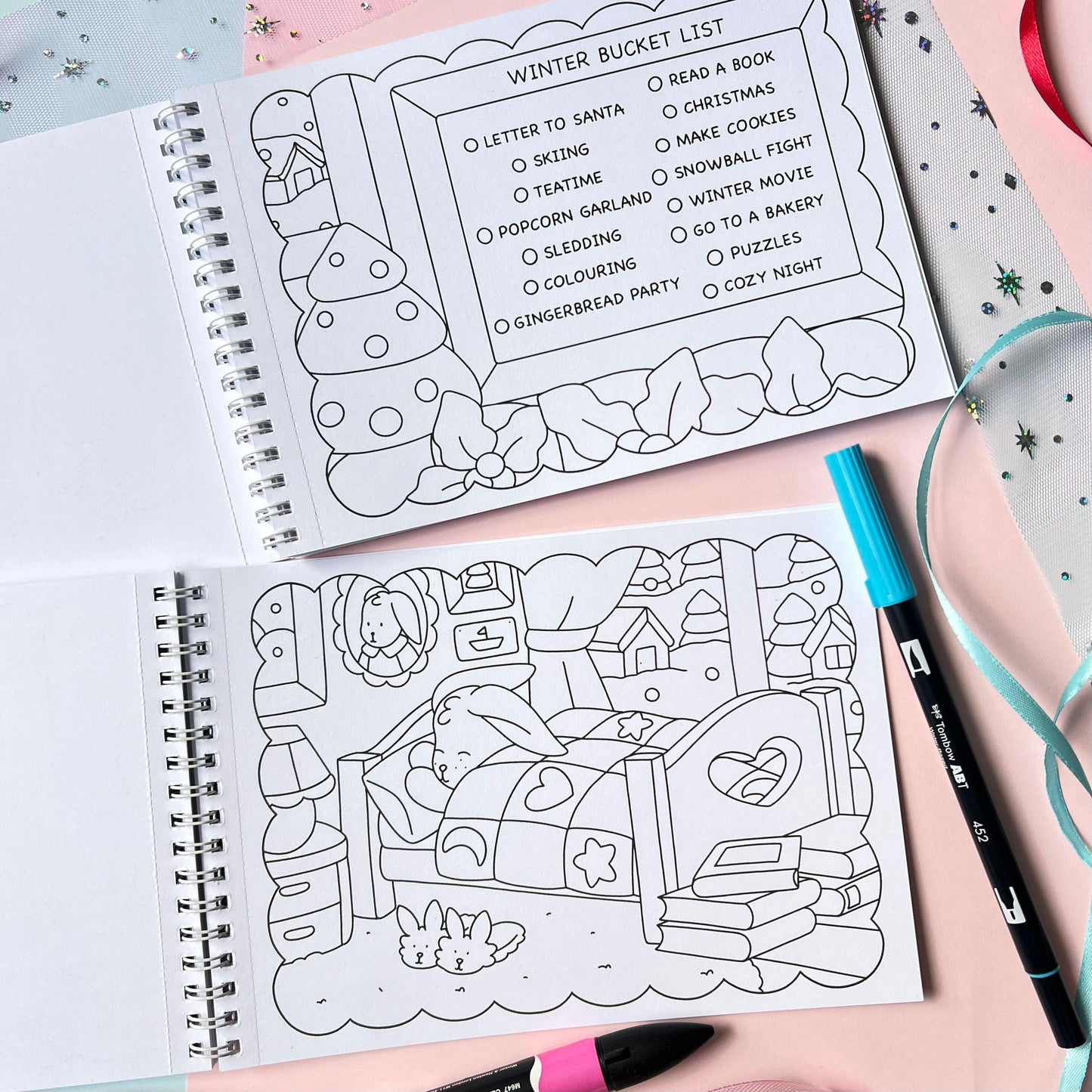 Amigos Canarios mini colouring book Vol.5 WINTER