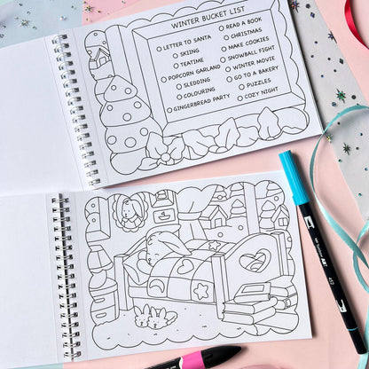 Amigos Canarios mini colouring book Vol.5 WINTER
