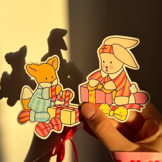 Amigos Canarios vinyl stickers set (set of 2)
