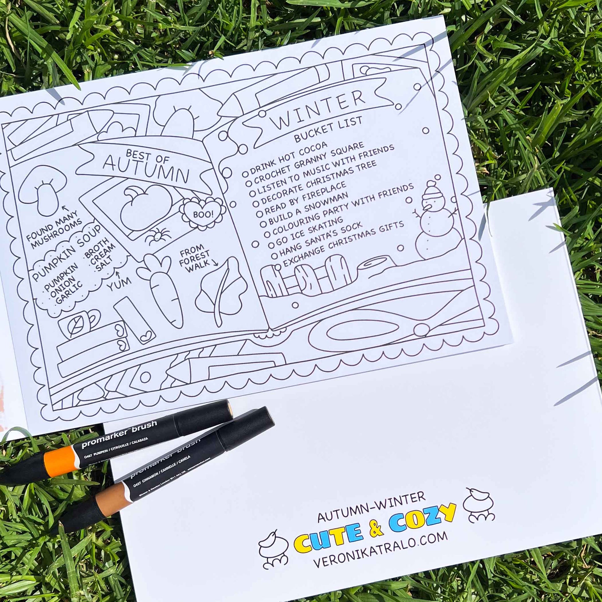 Amigos Canarios colouring book Vol.2 winter checklist
