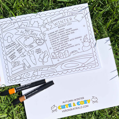 Amigos Canarios colouring book Vol.2 winter checklist