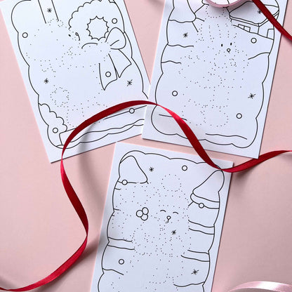Amigos Canarios connect the dots cards set