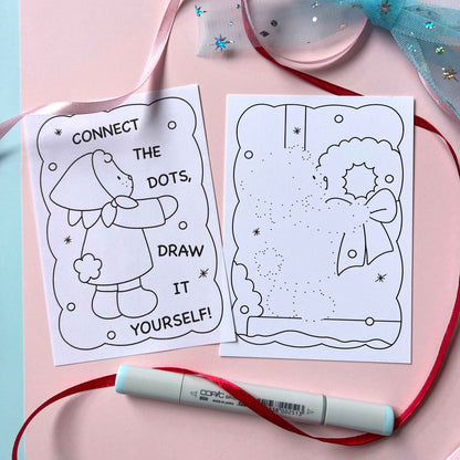 Amigos Canarios connect the dots cards set