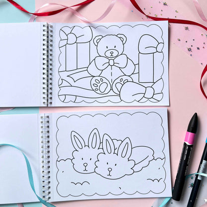 Amigos Canarios bold easy winter coloring book