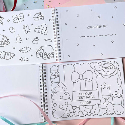 Amigos Canarios mini coloring book winter test page