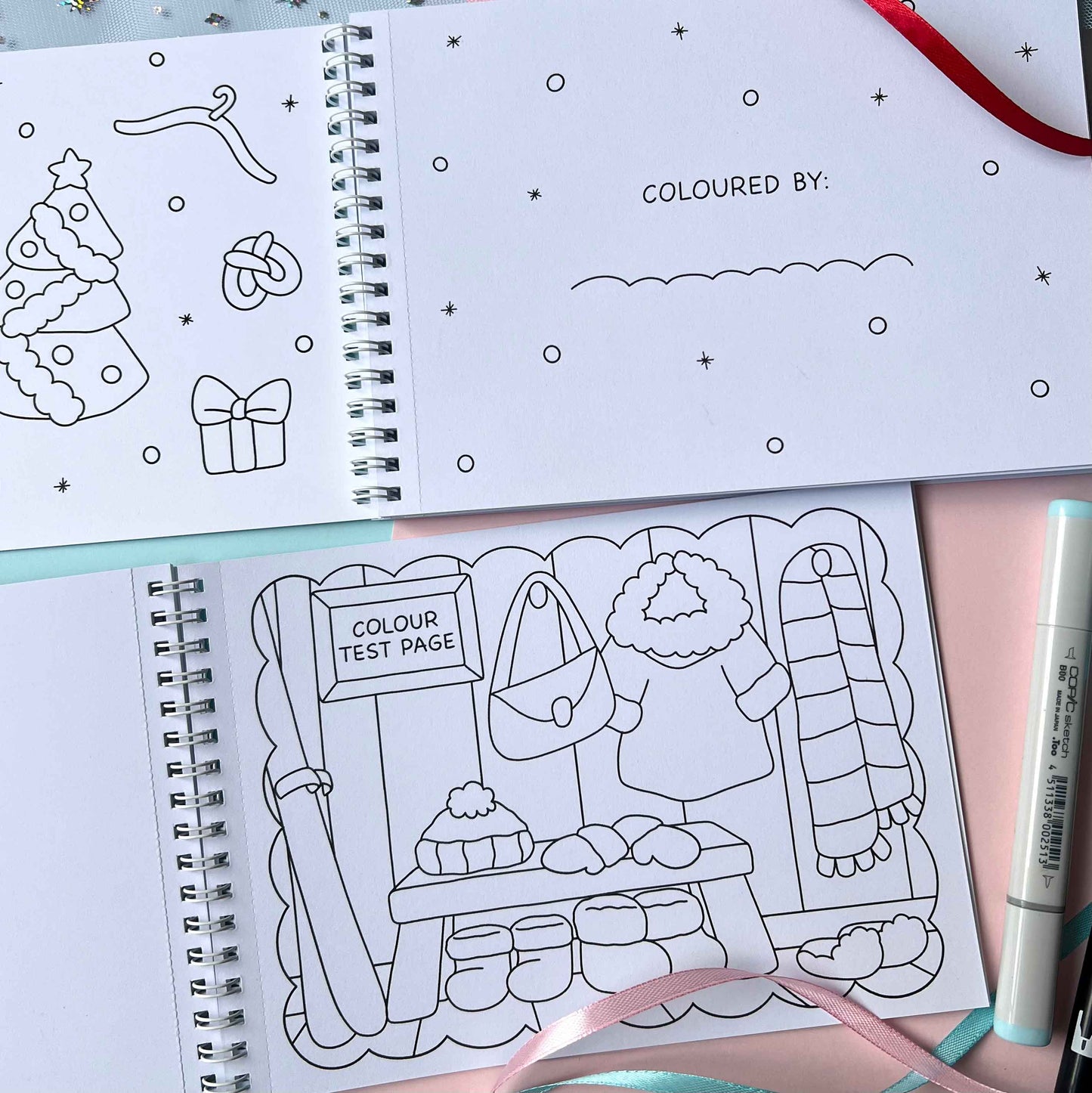 Amigos Canarios paperdolls winter colouring test page