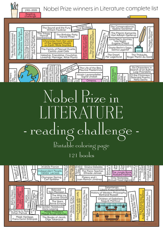 Digital download • Nobel Prize in LITERATURE reading challenge