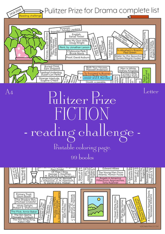 Pulitzer Prize for FICTION reading challenge 1918-2025 