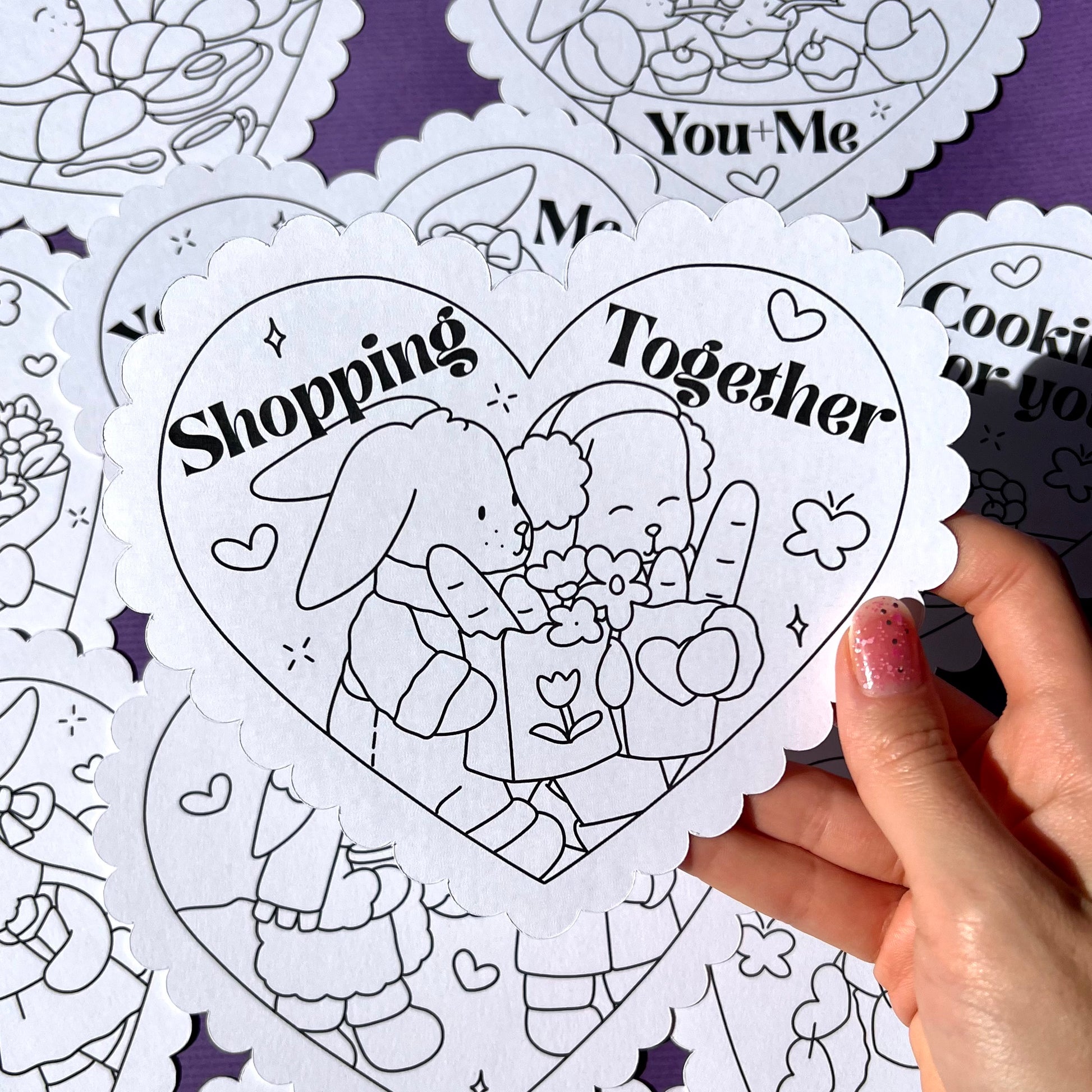 Valentine's Day Colouring cards