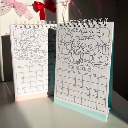amigos canarios colouring calendar october december