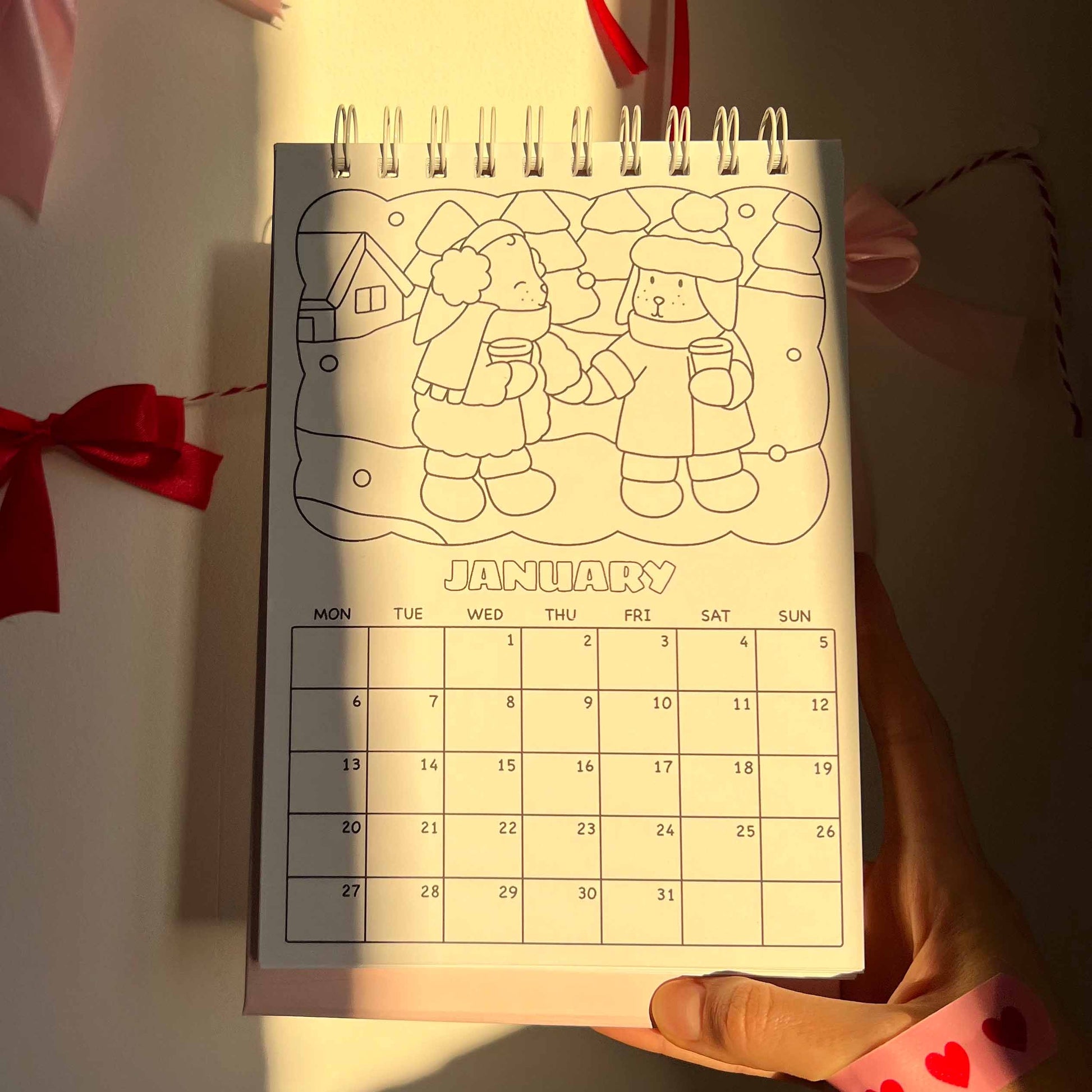 amigos canarios colouring calendar pages