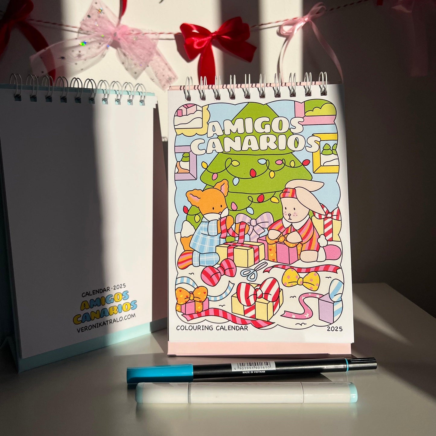 amigos canarios colouring calendar