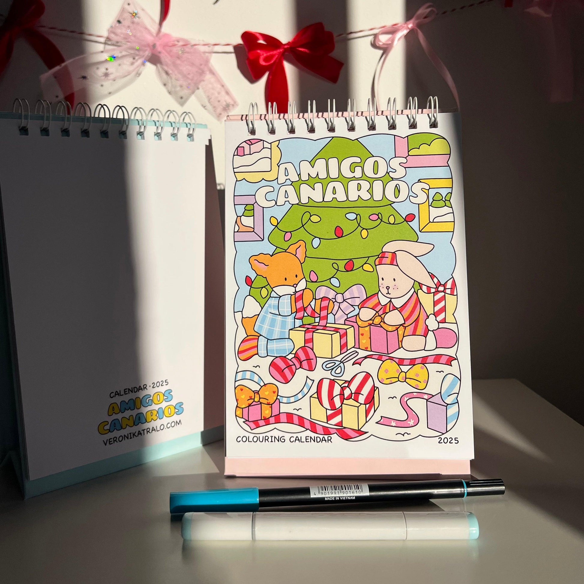 amigos canarios colouring calendar