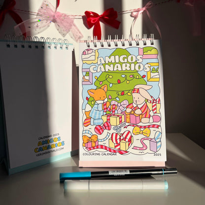 amigos canarios colouring calendar