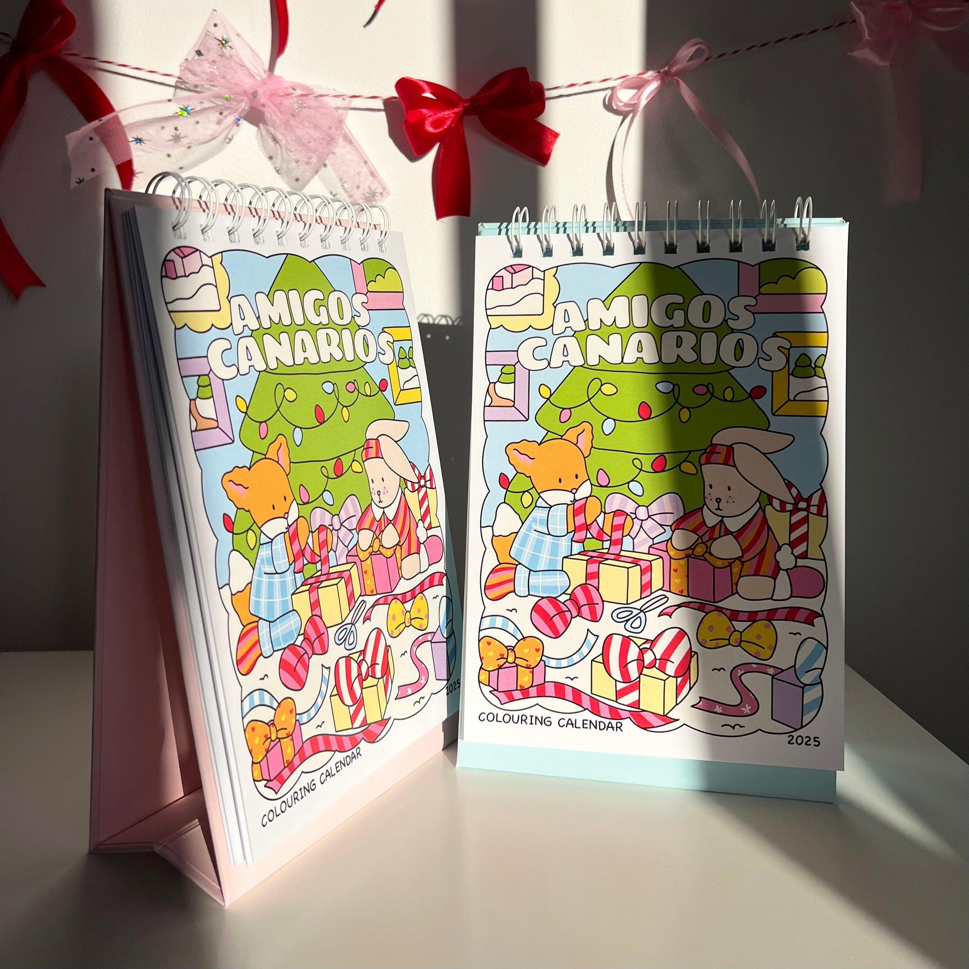 amigos canarios colouring calendar 2025