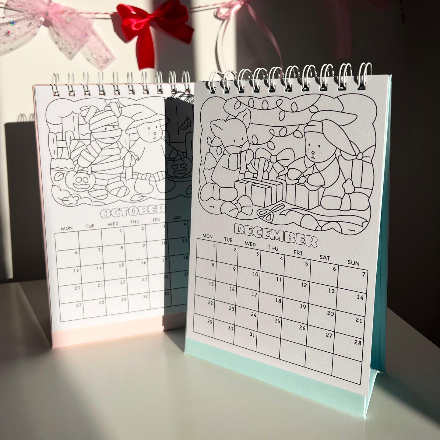 amigos canarios colouring calendar inside