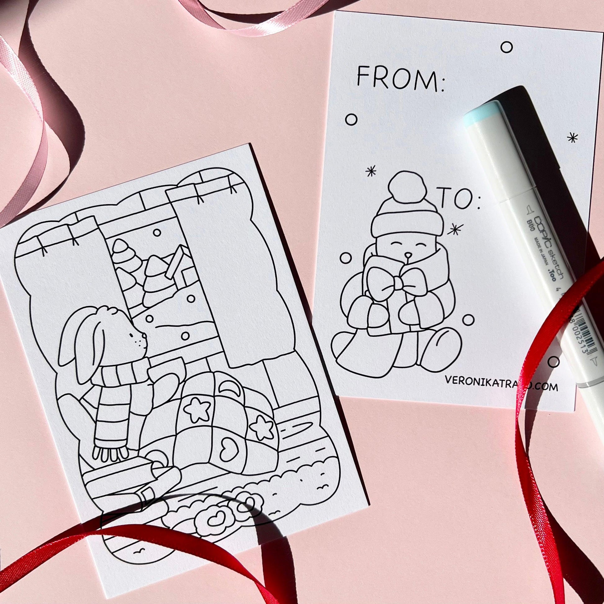 amigos canarios colouring cards