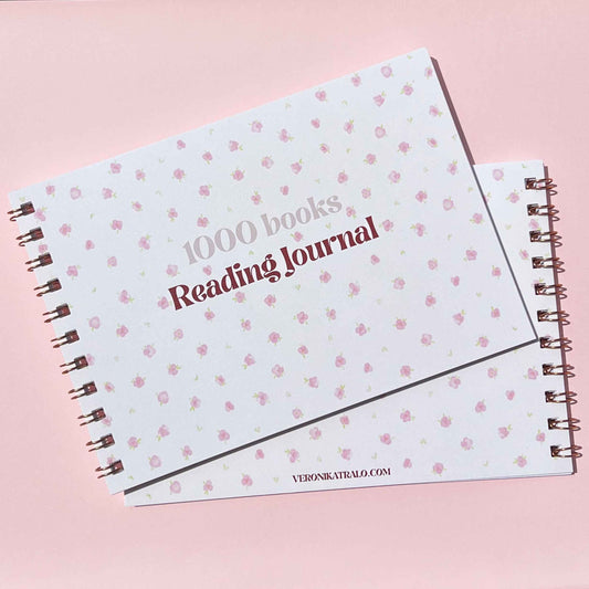 1000 Books Reading Journal | Reading tracker | tbr journal | Colouring book tracker journal